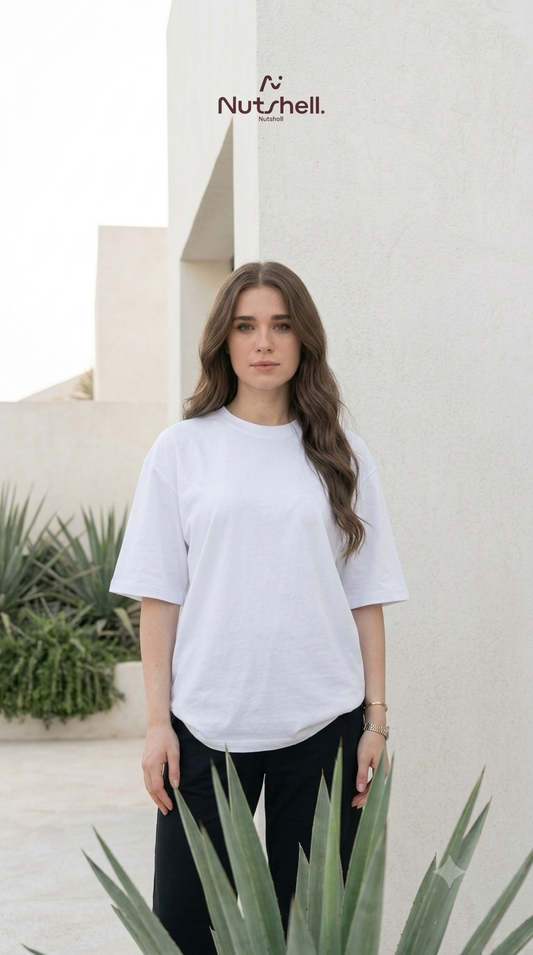 Off-white Oversized Girls T-Shirt | Nutshell