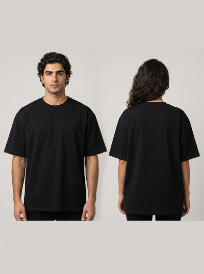 Nutshell  Black  oversized  unisex t-shirt group shot 