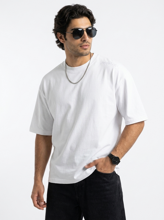 Nutshell  Off-white oversized  unisex t-shirt front view